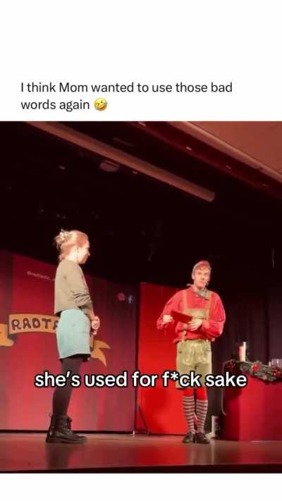 A mother's use of bad words