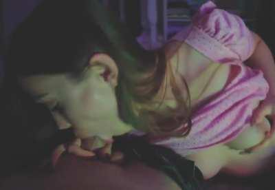 She wasn't ready for him to cum