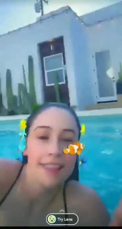 More pool day from her snap