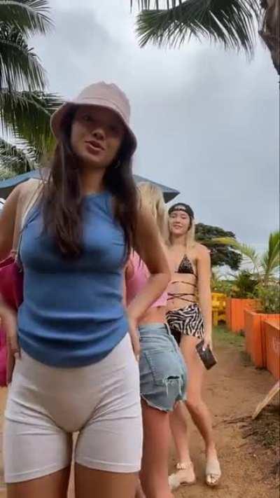 In the grey tights - Lily Chee