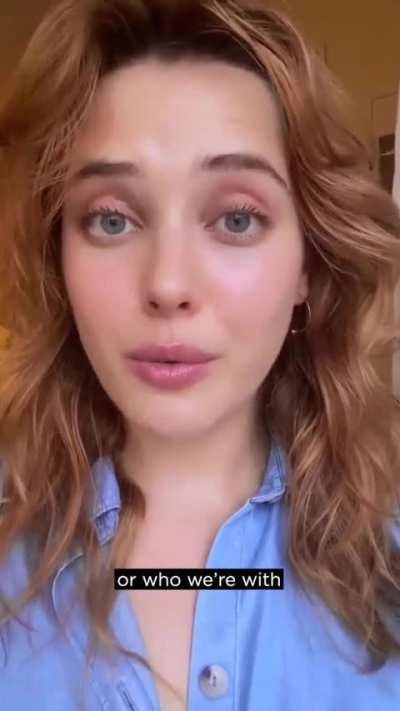 Katherine Langford in @lorealparis Instagram Reel 09/12/2023