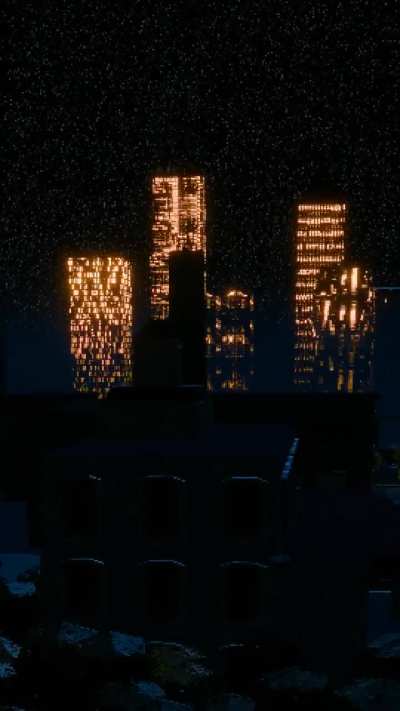 a quiet night in crunchville 😴💫🌃 (low-poly city scene)