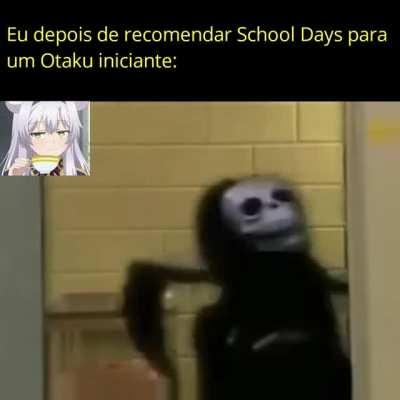 Incrivelmente o cara gostou do anime(o por quê eu não sei)