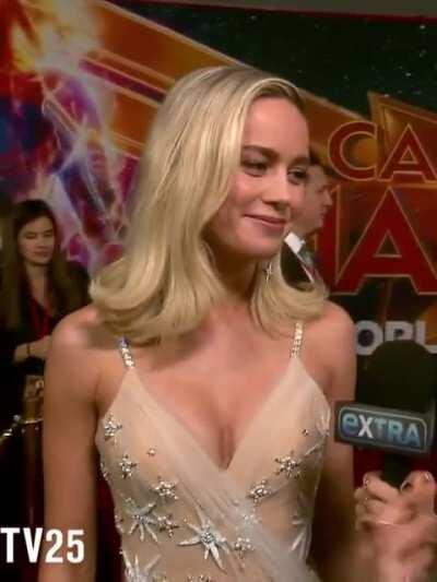 cleavage at the Captain Marvel premiere