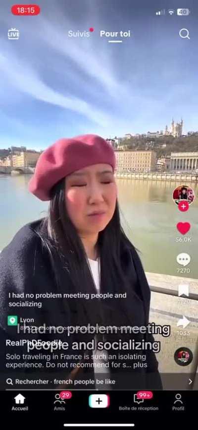 She thought France is like in Emily in Paris