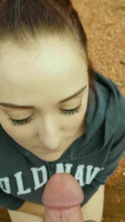 fav outdoor cum in mouth