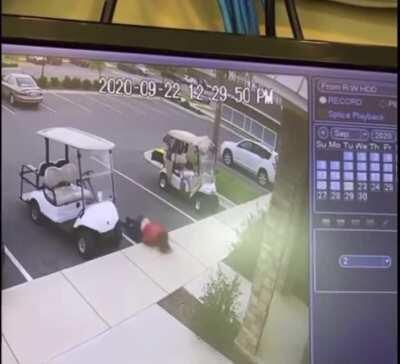 HMC while i park this gold cart badass