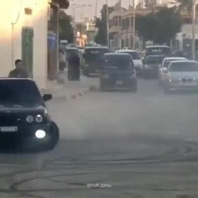 This dude just let God take over the wheel