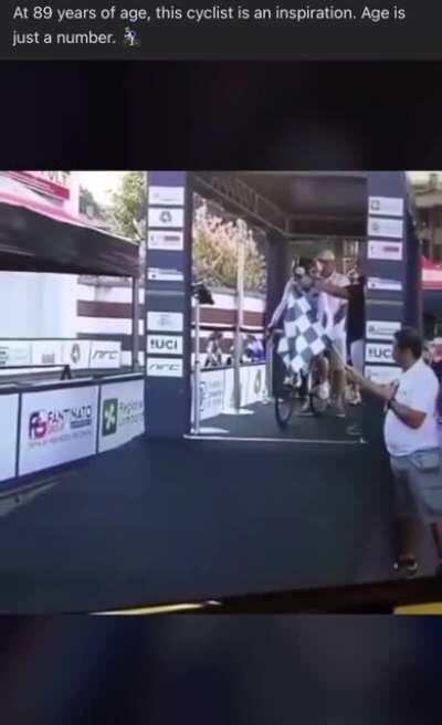 Being 89 and in a bike race, WCGW?