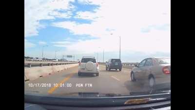 Toyota Camry cuts off cammer, major crash ensues (Norfolk, Virginia)