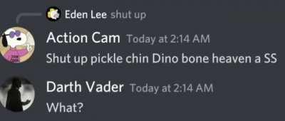 bro was so cringe, Darth Vader had to step in