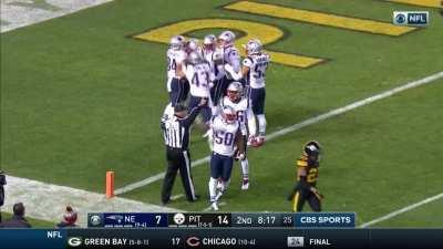 [Highlight] Pats special teamers prevent a touchback (2018)