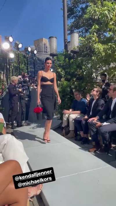 Modeling for Michael Kors at NYFW 2021