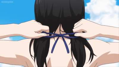 Swimsuit washed away (Mangaka-san to Assistant-san to Episode 6)