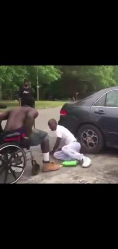 He never had a chance