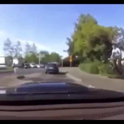 trying out my new BMX bike