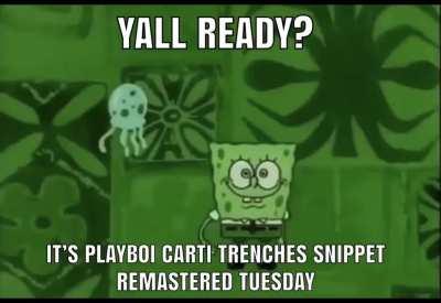 😴😴😴...🥱ahhh. What I wonder what day it is..... oh shit, I almost forgot, it’s TRENCHES TUESDAY