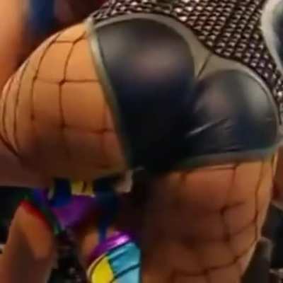 Asuka out wrestling Becky Lynch