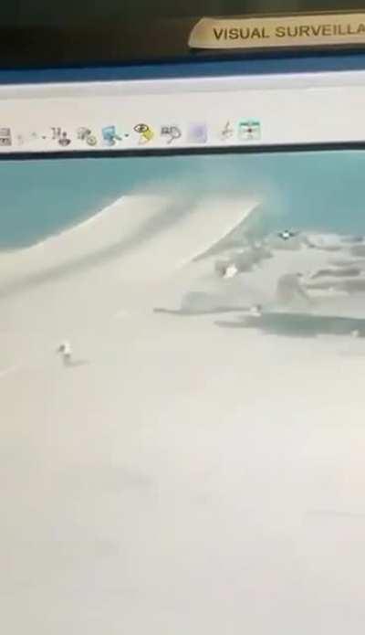 Leaked video of the recent British F35 accident.