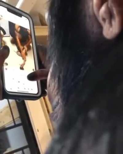 Ape using a Smartphone