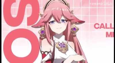 Yae Miko shoots her shot with Aether 😆 (new AMV from bilibili)