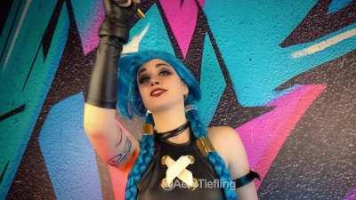 Jinx from Arcane/LOL by Aery Tiefling [OC]