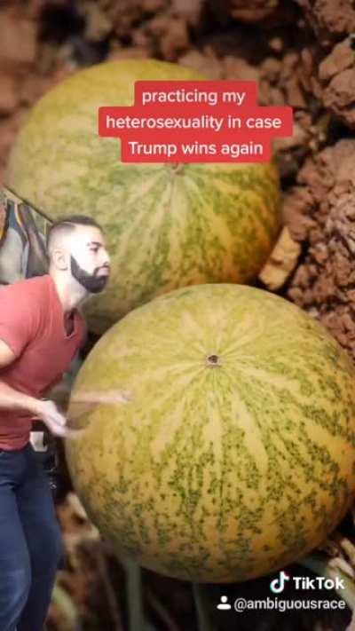 Practicing my heterosexuality in case Trump wins again