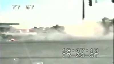 Lawnmower thieves get disintegrated by a semi