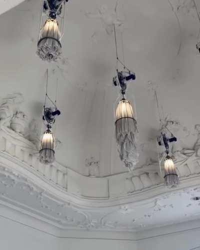 ⁣A moving light installation designed by Studio Drift, inspired by a poetic combination of nature and technology,