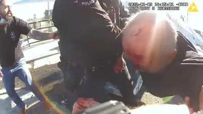 LAPD pulls pilot from small plane crash on railroad with speeding train headed toward them.