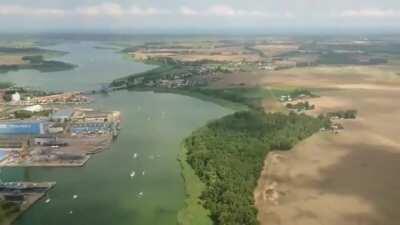 Flight around Usedom with landing
