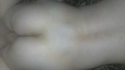 fucked GF and cum on her booty