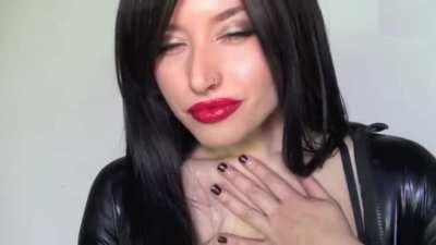 Galas smiles, as his victim calls for help. She makes a point of showing him where he's going to go!