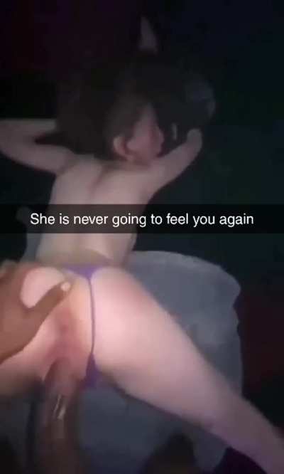 Petite white girl gets blacked