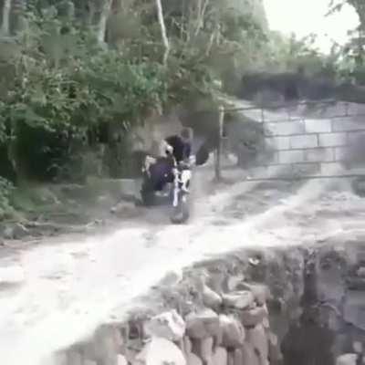 WCGW crossing the side of the fence