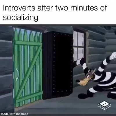 That’s enough interaction for the month