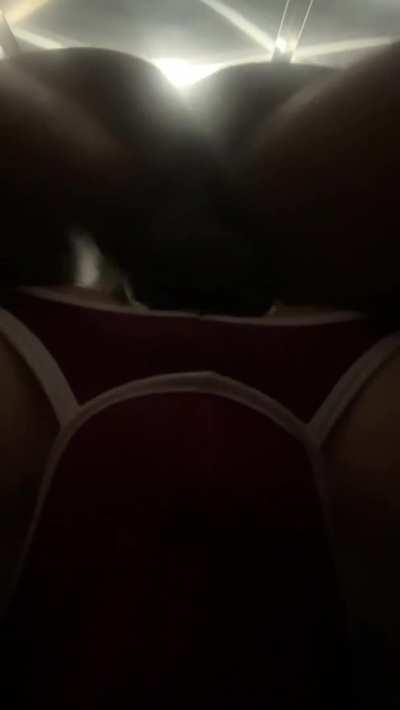 He still had his wrestling singlet on from practice