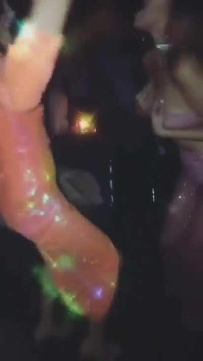 I've never seen this shot of Selena dancing in this outfit