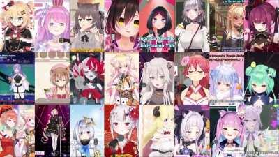 Hololive Sings - 24 Talents sing Renai Circulation [恋愛サーキュレーション]