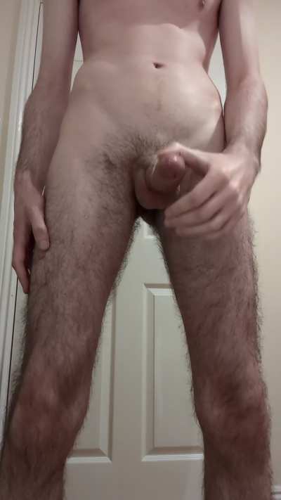 (21) A twink showing off his uncut dick