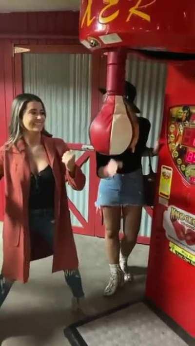 HMC while I punch my friend in the boob