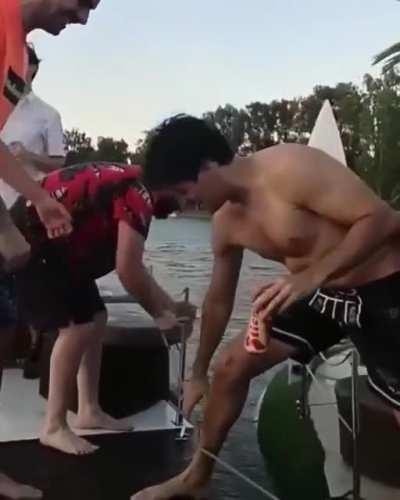 Pole disappearing act (NSFW)