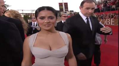 Salma at the 2009 Golden Globes