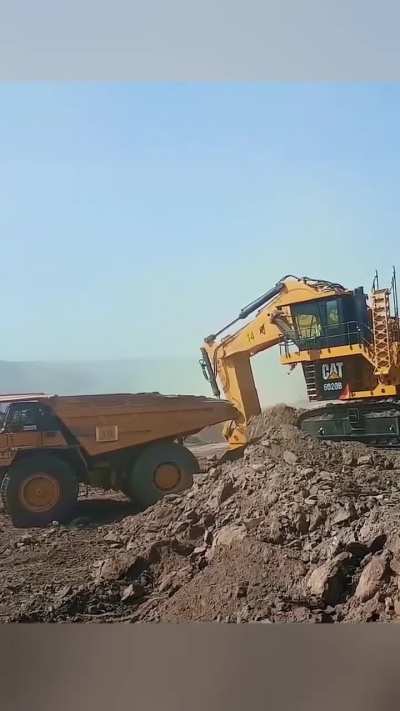 Absolute Unit. The Cat 6020 in its natural habitat