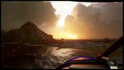 Stormy weather from the new Microsoft Flight Simulator