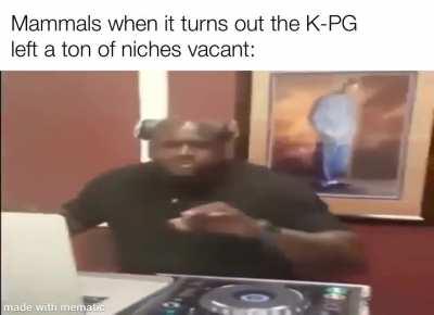 The Walking with Beasts theme fits this meme so perfectly