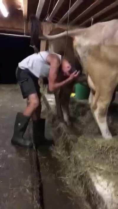 Just found free source of warm water ...