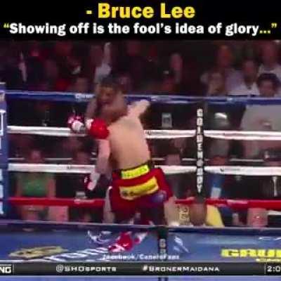 This is what boxing should be. Calm, discipline, no showing off before, just letting action speak