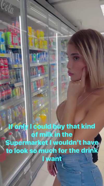 If I could buy that type of bottled milk, I wouldn’t have to look so much in the supermarket for what I want