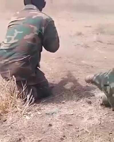 Nigerian troops fighting off a boko haram ambush. (footage isn't very recent)